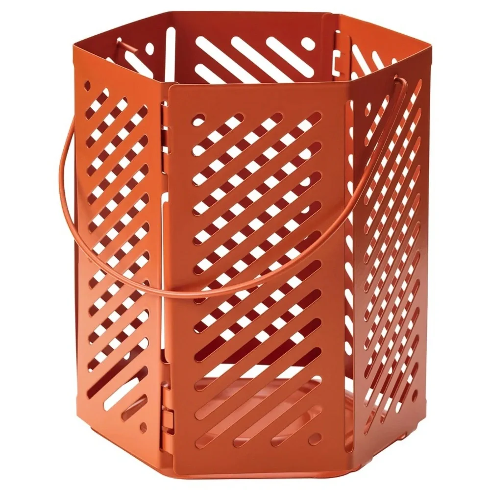 4 Hexagonal Metal Lanterns Set
